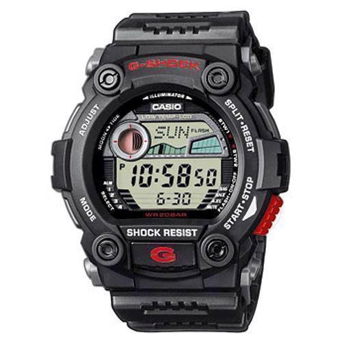 Image of G-7900-1ER Casio G-Shock sort Riseman med rødt